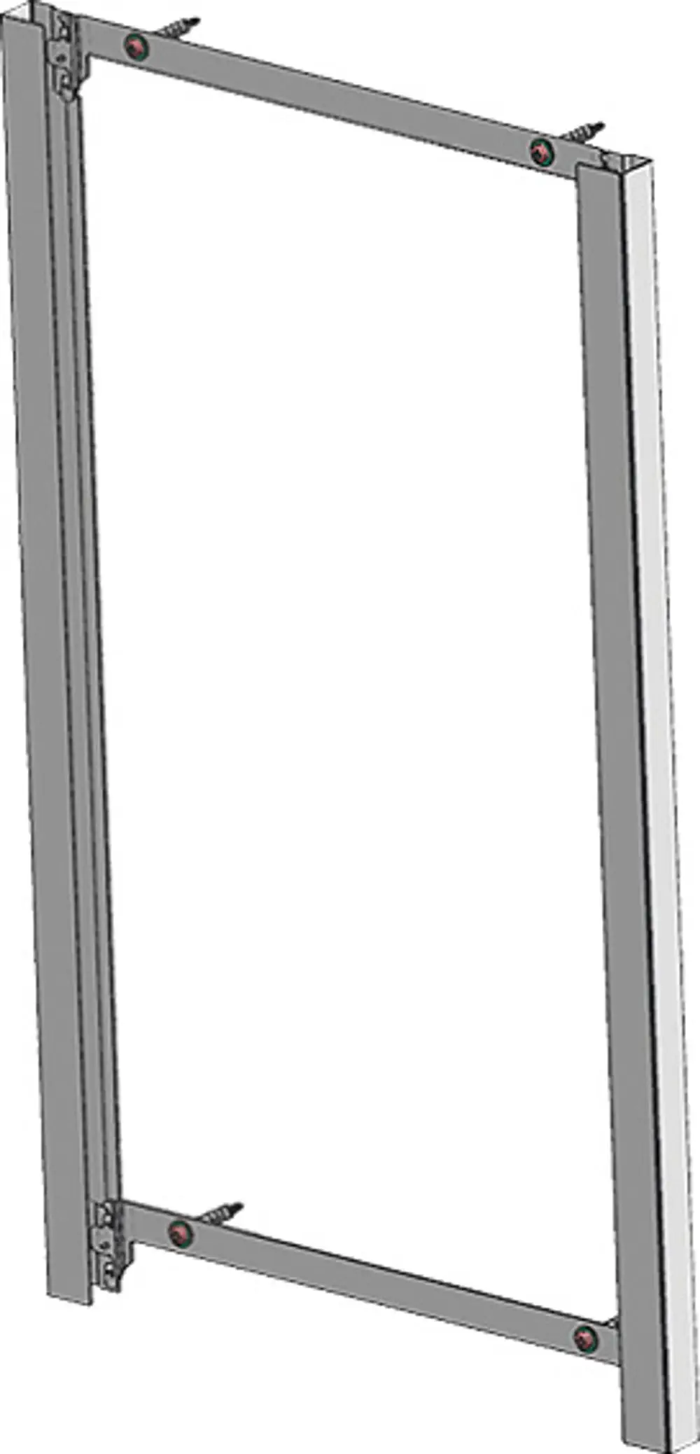 Montagerahmen von Bosch, aus Metall, rechteckige Form mit Schraubbefestigungen an den Ecken, geeignet für verschiedene Zubehörteile zur Modernisierung.